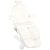 FOTEL KOSMETYCZNY ELEKTR. A-207C PEDI WHITE/IVORY (5 SILNIKÓW)